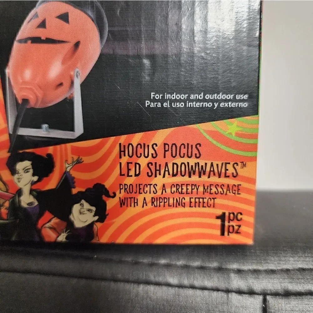Disney Hocus Pocus LED Lightshow Halloween Orange Party Light Projector Gemmy